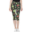 Watermelon Berries Patterns Pattern Inside Out Lightweight Velour Capri Leggings  View1