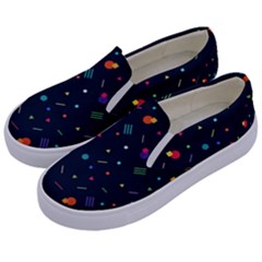 Abstract Minimalism Digital Art Abstract Kids  Canvas Slip Ons by uniart180623