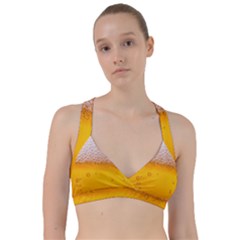 Beer Texture Liquid Bubbles Sweetheart Sports Bra by uniart180623