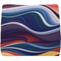 Wave Of Abstract Colors Seat Cushion View1