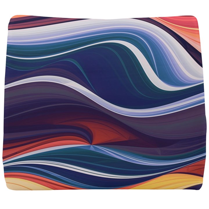 Wave Of Abstract Colors Seat Cushion