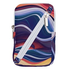 Wave Of Abstract Colors Belt Pouch Bag (large) by uniart180623