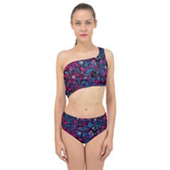 Grafitti Graffiti Abstract Artwork Digital Spliced Up Two Piece Swimsuit by uniart180623