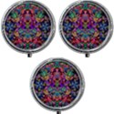 Flower Patterns Abstract Pattern Digital Art Mini Round Pill Box (Pack of 3) View1