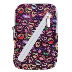 Funny Monster Mouths Belt Pouch Bag (small) by uniart180623