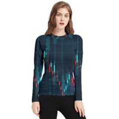 Flag Patterns On Forex Charts Women s Long Sleeve Rash Guard by uniart180623