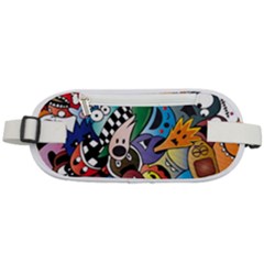 Cartoon Explosion Cartoon Characters Funny Rounded Waist Pouch by uniart180623