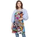 Cartoon Explosion Cartoon Characters Funny Pocket Apron View1