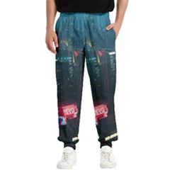 Cityscape Digital Art Men s Elastic Waist Pants by uniart180623