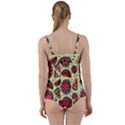 Watermelon Pattern Slices Fruit Twist Front Tankini Set View2