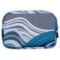 Waves Ink Abstract Texture Art Make Up Pouch (Small) View2