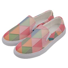 Background Geometric Triangle Men s Canvas Slip Ons by uniart180623