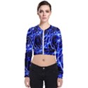 Lines Flash Light Mystical Fantasy Long Sleeve Zip Up Bomber Jacket View1