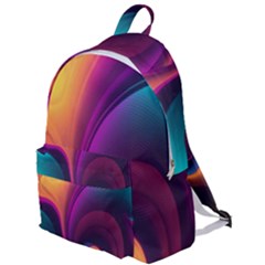 Abstract Colorful Waves Painting The Plain Backpack by Simbadda