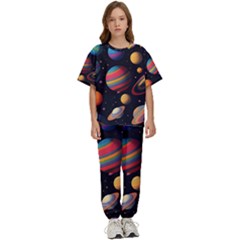 Planet Star Fantasy Kids  Tee And Pants Sports Set by Simbadda