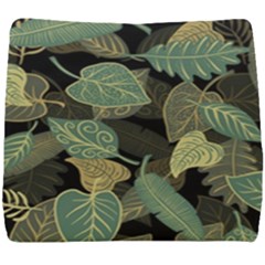 Autumn Fallen Leaves Dried Leaves Seat Cushion by Simbadda