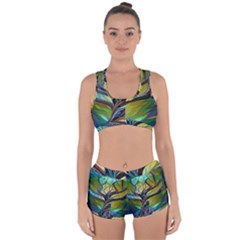 Tree Magical Colorful Abstract Metaphysical Racerback Boyleg Bikini Set by Simbadda