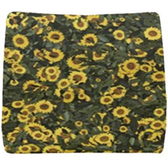 Sunflowers Yellow Flowers Flowers Digital Drawing Seat Cushion by Simbadda