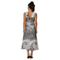 Apple Males Almond Bread Abstract Mathematics Sleeveless Cross Front Cocktail Midi Chiffon Dress View4