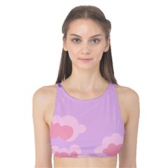 Sky Nature Sunset Clouds Space Fantasy Sunrise Tank Bikini Top by Simbadda