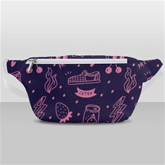 Various Cute Girly Stuff Seamless Pattern Waist Bag  by Simbadda