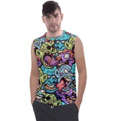 Zombie Heads Pattern Men s Regular Tank Top by Simbadda