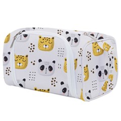 Seamless Pattern Cute Animals Toiletries Pouch by Simbadda