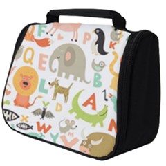 Children Alphabet Seamless Pattern Full Print Travel Pouch (big) by Simbadda