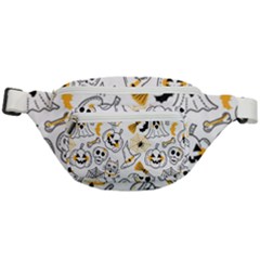 Funny Hand Drawn Halloween Pattern Fanny Pack by Simbadda