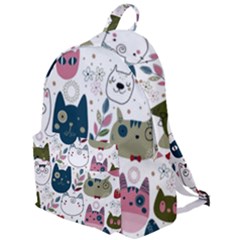 Pattern With Cute Cat Heads The Plain Backpack by Simbadda