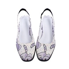 Cats Pattern Design Women s Classic Slingback Heels by Simbadda