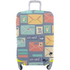 Pattern Postal Stationery Luggage Cover (large) by Simbadda