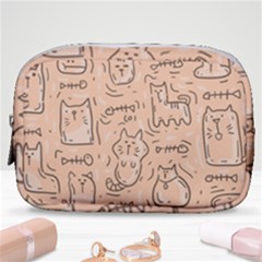 Cat Background Make Up Pouch (small) by Simbadda