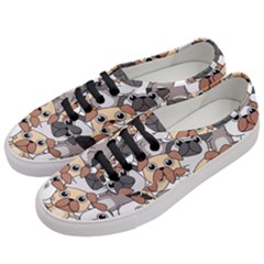 Many Dogs Pattern Women s Classic Low Top Sneakers by Simbadda