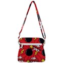 Pop Art Comic Pattern Bomb Boom Explosion Background Zipper Messenger Bag View3