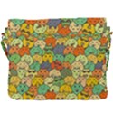 Seamless Pattern With Doodle Bunny Buckle Messenger Bag View3