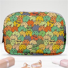 Seamless Pattern With Doodle Bunny Make Up Pouch (small) by Simbadda