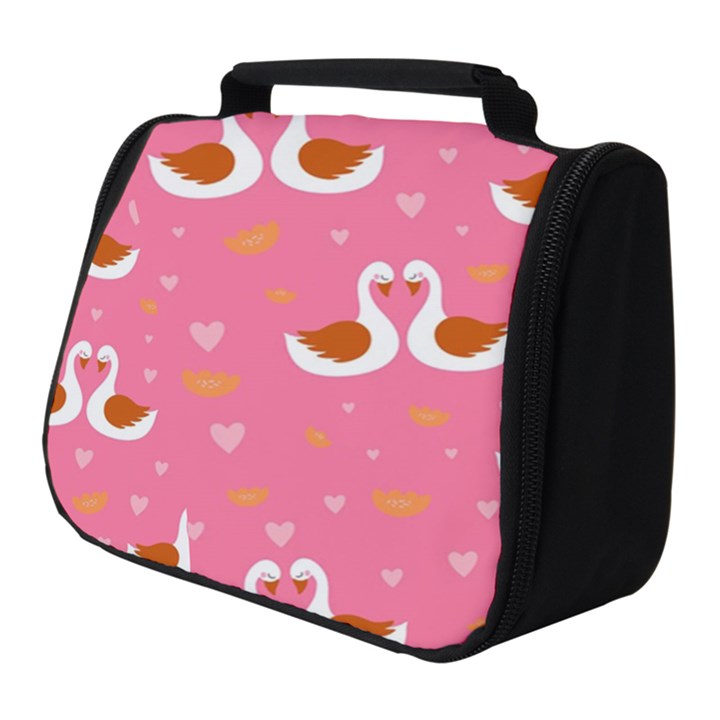 Swan Pattern Elegant Style Full Print Travel Pouch (Small)