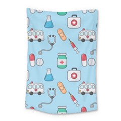 Medical Seamless Pattern Small Tapestry by Simbadda