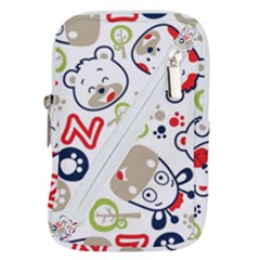 Animals Pattern Belt Pouch Bag (large) by Simbadda