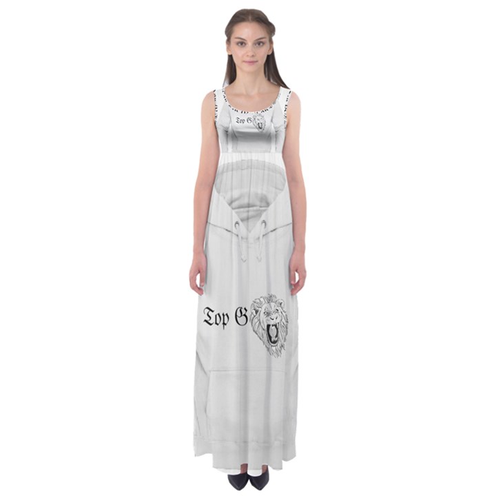 (2)DX hoodie  Empire Waist Maxi Dress