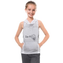 (2)dx Hoodie  Kids  Sleeveless Hoodie by Alldesigners