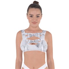 (2)dx Hoodie  Bandaged Up Bikini Top by Alldesigners