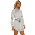 (2) Womens Long Sleeve Shirt Dress View3