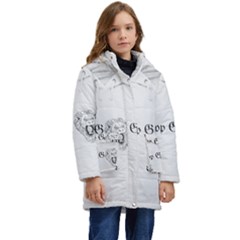 (2)dx Hoodie Kids  Hooded Longline Puffer Jacket by Alldesigners