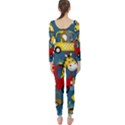 Seamless Pattern Vehicles Cartoon With Funny Drivers Long Sleeve Catsuit View2