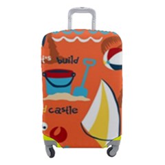 Seamless Pattern Vector Beach Holiday Theme Set Luggage Cover (small) by Simbadda