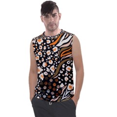 Trendy Mix Animal Skin Prints Men s Regular Tank Top by Simbadda