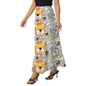 Seamless Pattern With Wildlife Cartoon Tiered Ruffle Maxi Skirt View2