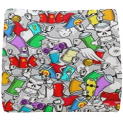 Graffiti Characters Seamless Pattern Seat Cushion by Simbadda